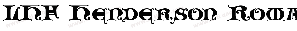 LHF Henderson Roman字体转换